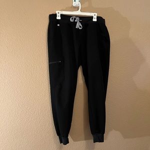 Black Figs Zamora Jogger Scrub Pants Size Large Petite
